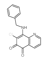 5,6-Quinolinedione,7-chloro-8-[(phenylmethyl)amino]- picture