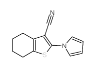 2-(1H-Pyrrol-1-yl)-4,5,6,7-tetrahydro-1-benzothiophene-3-carbonitrile structure