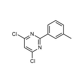 4,6-二氯-2-(间甲苯基)嘧啶结构式