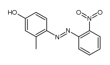 3-Methyl-4-(2-nitro-phenylazo)-phenol结构式