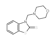 2(3H)-Benzothiazolethione,3-(4-morpholinylmethyl)-结构式