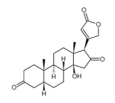 14-Hydroxy-3,16-dioxo-5β-card-20(22)-enolide结构式