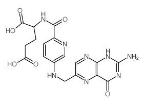L-Glutamic acid,N-[[5-[[(2-amino-1,4-dihydro-4-oxo-6-pteridinyl)methyl]amino]-2-pyridinyl]carbonyl]-(9CI) picture