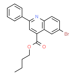 butyl 6-bromo-2-phenyl-4-quinolinecarboxylate Structure