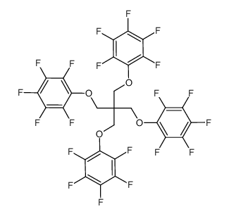 tetrakis-((2,3,4,5,6-pentafluoro-phenoxy)methyl)methane Structure