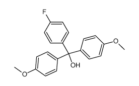 4,4'-DIMETHOXY-4'-FLUOROTRITYLALCOHOL Structure