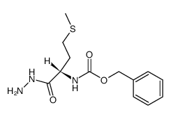 N-benzyloxycarbonyl-L-methionine hydrazide Structure