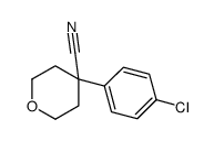 4-(4-chlorophenyl)oxane-4-carbonitrile structure