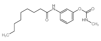 [3-(nonanoylamino)phenyl] N-methylcarbamate结构式