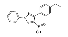 3-(4-ETHYLPHENYL)-1-PHENYL-1H-PYRAZOLE-4-CARBOXYLIC ACID structure