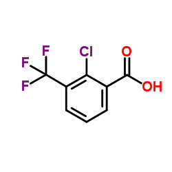 2-Chloro-3-(trifluoromethyl)benzoic acid Structure