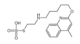 4-methyl-2-[5-(2-sulfosulfanylethylamino)pentoxy]quinoline Structure