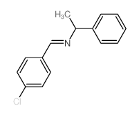 Benzenemethanamine,N-[(4-chlorophenyl)methylene]-a-methyl-, (aS)- structure