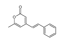 6-methyl-4-(2-phenylethenyl)pyran-2-one Structure