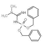 Phosphoramidic acid,[(dimethylamino)iminomethyl]-, bis(phenylmethyl) ester (9CI)结构式