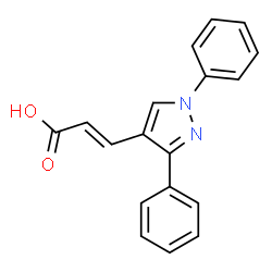 3-(1,3-Diphenyl-1H-pyrazol-4-yl)-acrylic acid Structure