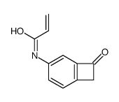 N-(7-oxo-4-bicyclo[4.2.0]octa-1(6),2,4-trienyl)prop-2-enamide Structure