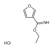 ethyl furan-3-carbimidate hydrochloride结构式