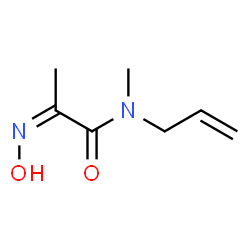 Propanamide, 2-(hydroxyimino)-N-methyl-N-2-propenyl-, (2Z)- (9CI)结构式