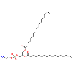 1,2-dihexadecanoyl-rac-glycero-3-phosphoethanolamine structure