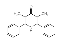 4-Piperidinone,3,5-dimethyl-2,6-diphenyl- structure