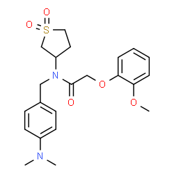 N-[4-(dimethylamino)benzyl]-N-(1,1-dioxidotetrahydro-3-thienyl)-2-(2-methoxyphenoxy)acetamide picture