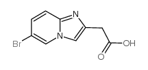 (6-BROMO-IMIDAZO[1,2-A]PYRIDIN-2-YL)-ACETIC ACID Structure