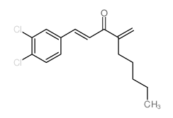 1-(3,4-dichlorophenyl)-4-methylidene-non-1-en-3-one Structure