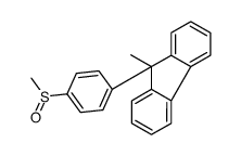 9-methyl-9-(4-methylsulfinylphenyl)fluorene结构式