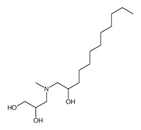 3-[2-hydroxydodecyl(methyl)amino]propane-1,2-diol结构式