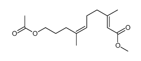 methyl 10-acetyloxy-3,7-dimethyldeca-2,6-dienoate结构式