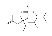 (2,3-dimethyl-5-oxohexan-3-yl) 2,4-dimethylpentan-3-yl phosphate Structure