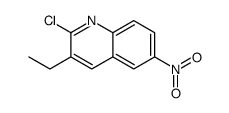 2-chloro-3-ethyl-6-nitroquinoline结构式