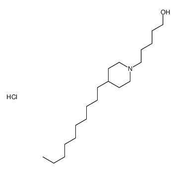 5-(4-decylpiperidin-1-yl)pentan-1-ol,hydrochloride结构式