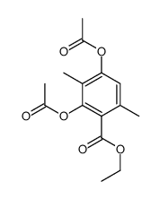 ethyl 2,4-diacetyloxy-3,6-dimethylbenzoate Structure