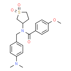 N-[4-(dimethylamino)benzyl]-N-(1,1-dioxidotetrahydro-3-thienyl)-4-methoxybenzamide structure