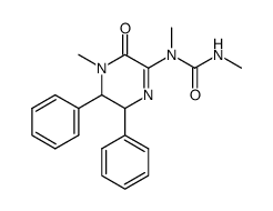 1,3-dimethyl-1-(4-methyl-3-oxo-5,6-diphenyl-3,4,5,6-tetrahydro-pyrazin-2-yl)-urea Structure