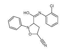 N-(2-chlorophenyl)-5-cyano-2-phenyl-1,2-oxazolidine-3-carboxamide Structure