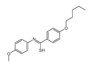 N-(4-methoxyphenyl)-4-pentoxybenzenecarbothioamide结构式