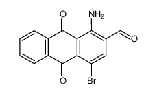 1-amino-4-bromo-9,10-dioxo-9,10-dihydroanthracene-2-carbaldehyde结构式