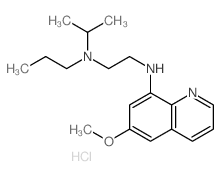 1,2-Ethanediamine,N2-(6-methoxy-8-quinolinyl)-N1-(1-methylethyl)-N1-propyl-, hydrochloride (1:2)结构式