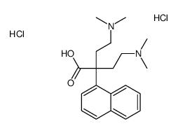 [3-carboxy-5-(dimethylazaniumyl)-3-naphthalen-1-ylpentyl]-dimethylazanium,dichloride Structure