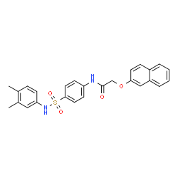 N-(4-{[(3,4-dimethylphenyl)amino]sulfonyl}phenyl)-2-(2-naphthyloxy)acetamide结构式