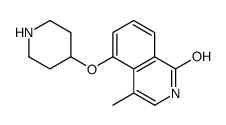 4-methyl-5-piperidin-4-yloxy-2H-isoquinolin-1-one结构式