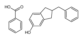 benzoic acid,2-benzyl-2,3-dihydro-1H-inden-5-ol Structure