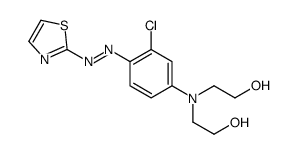 2-[3-chloro-N-(2-hydroxyethyl)-4-(1,3-thiazol-2-yldiazenyl)anilino]ethanol Structure