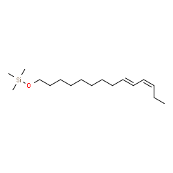 (E,Z)-trimethyl(9,11-tetradecadienyloxy)silane Structure