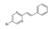 5-bromo-2-trans()-styryl-pyrimidine结构式