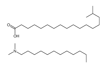 isooctadecanoic acid, compound with N,N-dimethyldodecylamine (1:1) structure