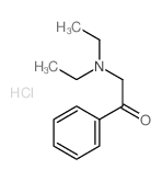 Ethanone,2-(diethylamino)-1-phenyl-, hydrochloride (1:1) structure